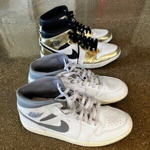 2 Pair Bundle - Jordan 1 Mid size 12